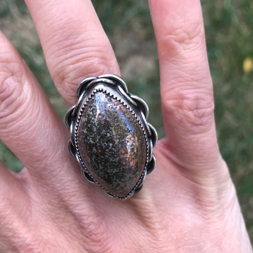 Custom Copper & sterling silver ring - Picture 2 of 5